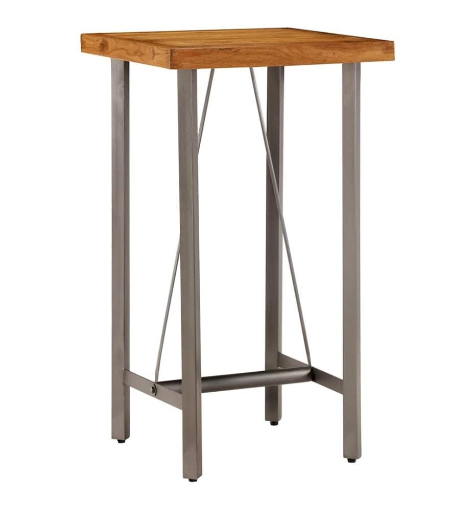 Bar Table Solid Recycled Teak 60x60x107 cm