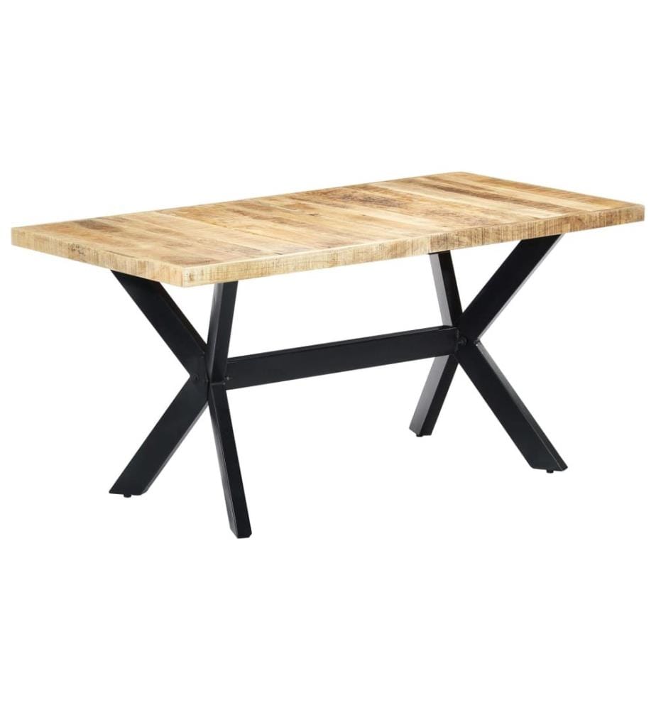 Esstisch 160x80x75 cm Raues Mangoholz