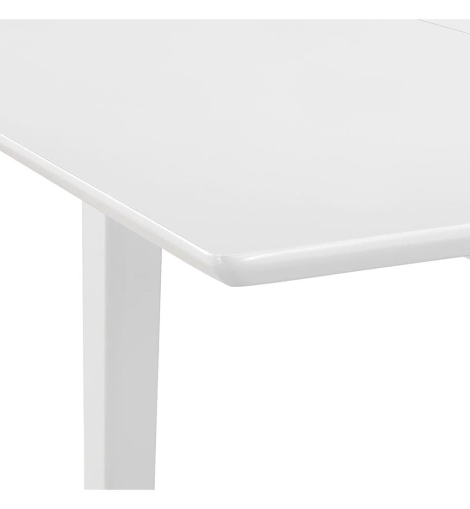 Esstisch Ausziehbar Weiss (80-120)x80x74 cm MDF