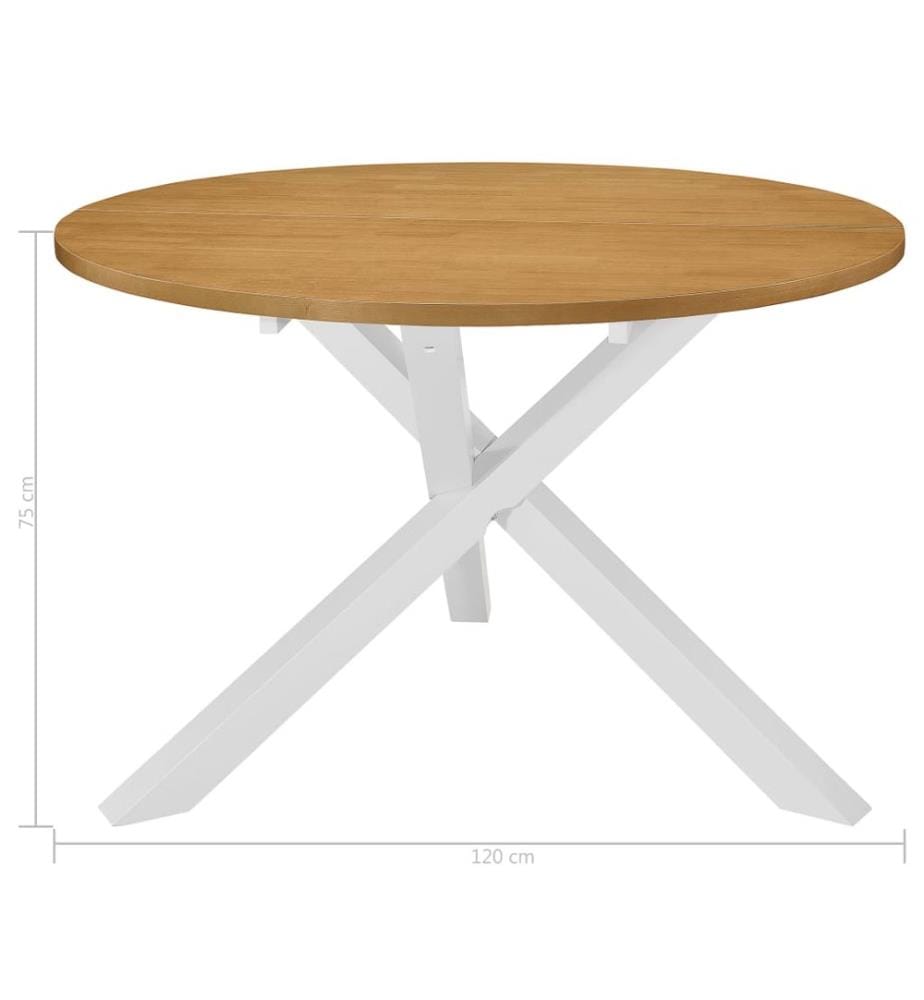 Esstisch Weiss 120x75 cm MDF