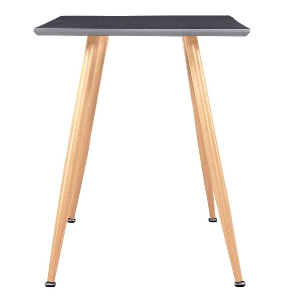 Table de salle à manger Gris et chêne 120x60x74 cm MDF