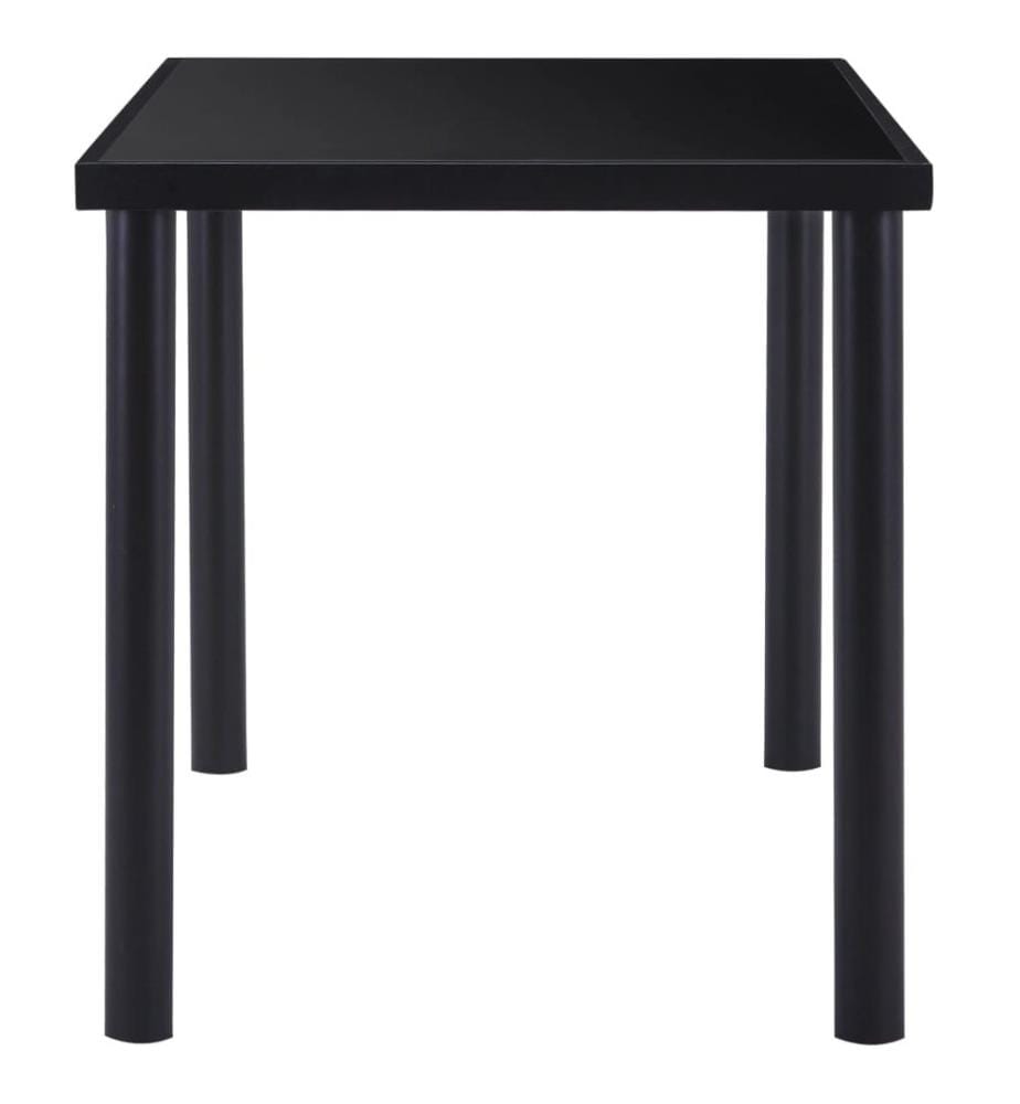 Esstisch Schwarz 140 x 70 x 75 cm Hartglas