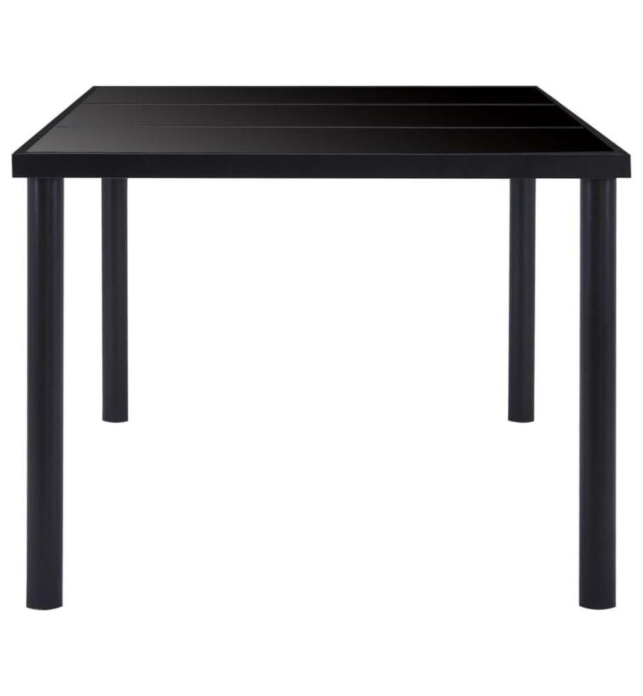 Esstisch Schwarz 160 x 80 x 75 cm Hartglas