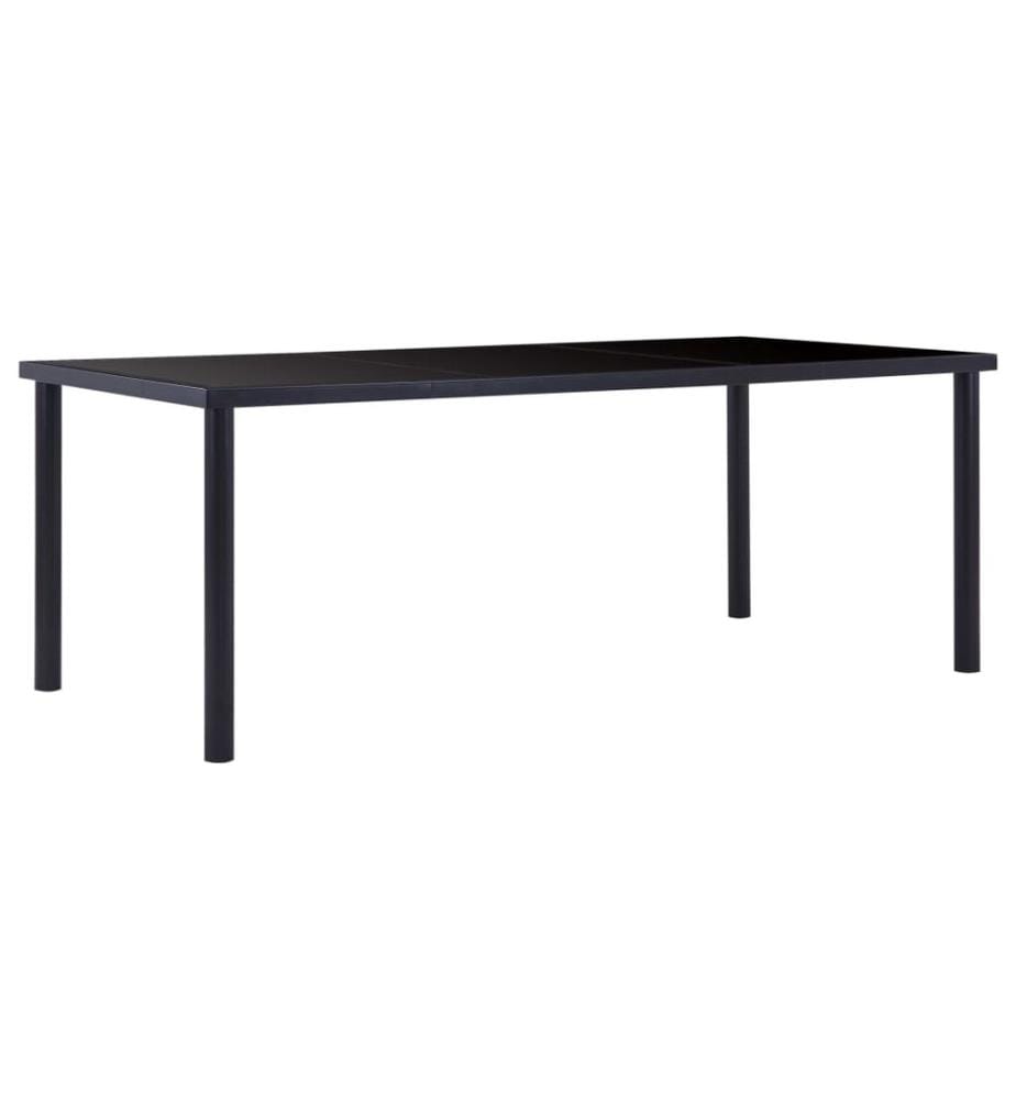 Esstisch Schwarz 200 x 100 x 75 cm Hartglas