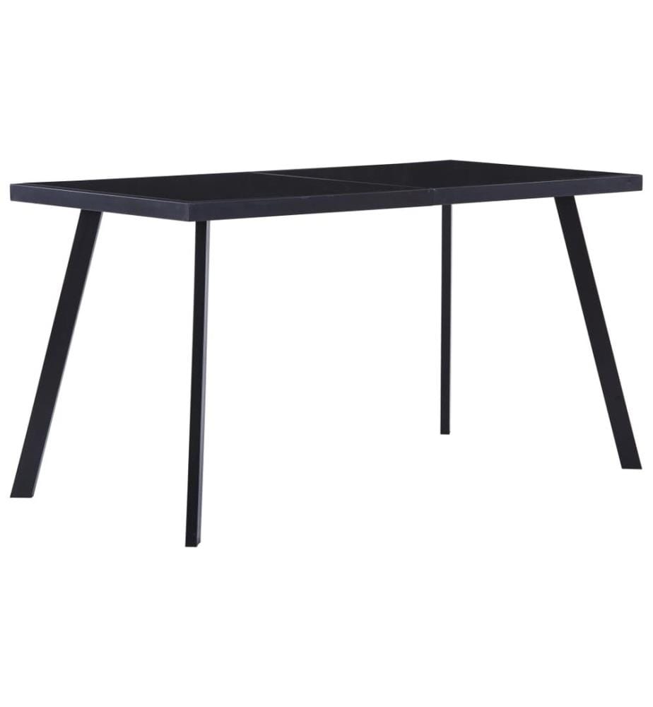 Esstisch Schwarz 140 x 70 x 75 cm Hartglas