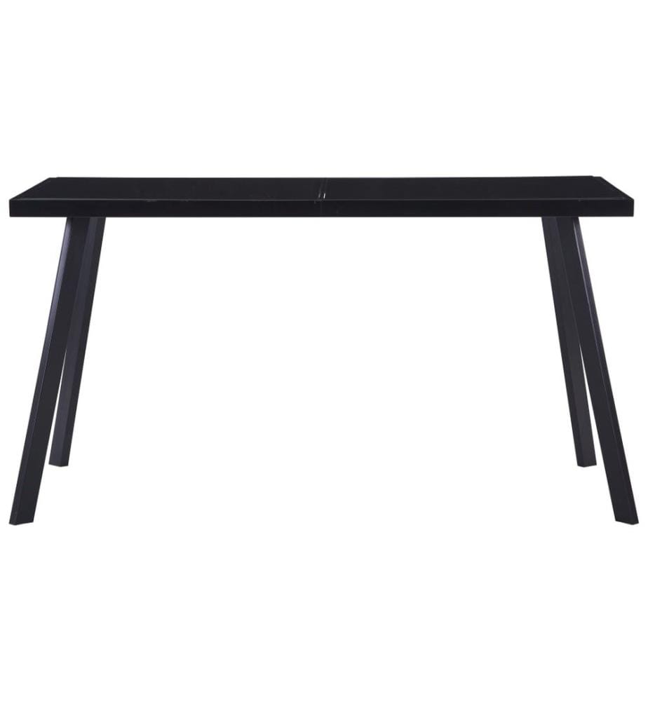 Esstisch Schwarz 140 x 70 x 75 cm Hartglas