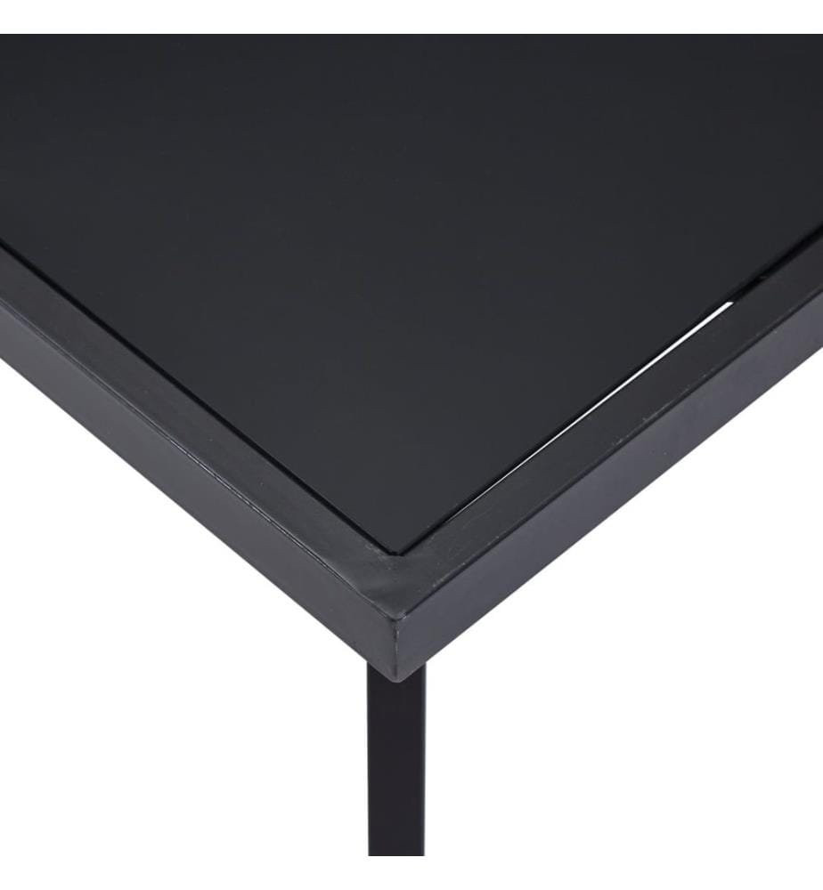 Esstisch Schwarz 140 x 70 x 75 cm Hartglas