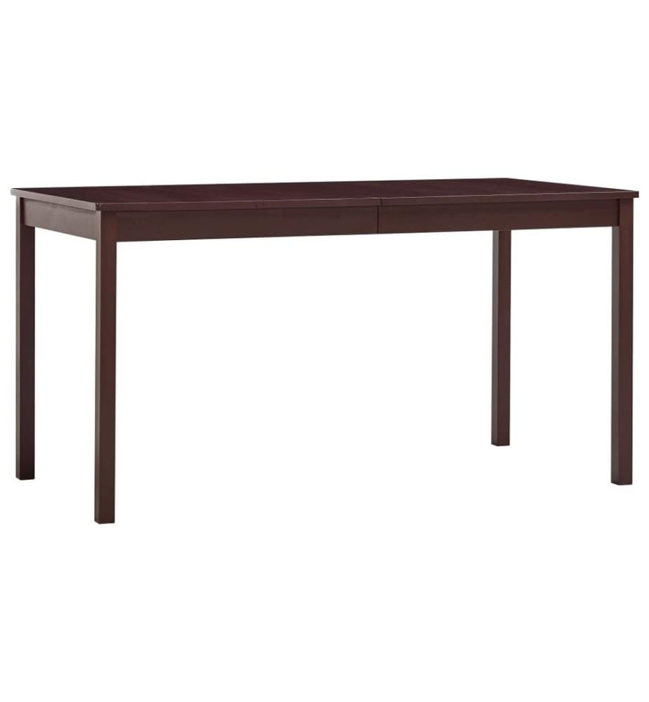 Esstisch Dunkelbraun 140 x 70 x 73 cm Kiefernholz
