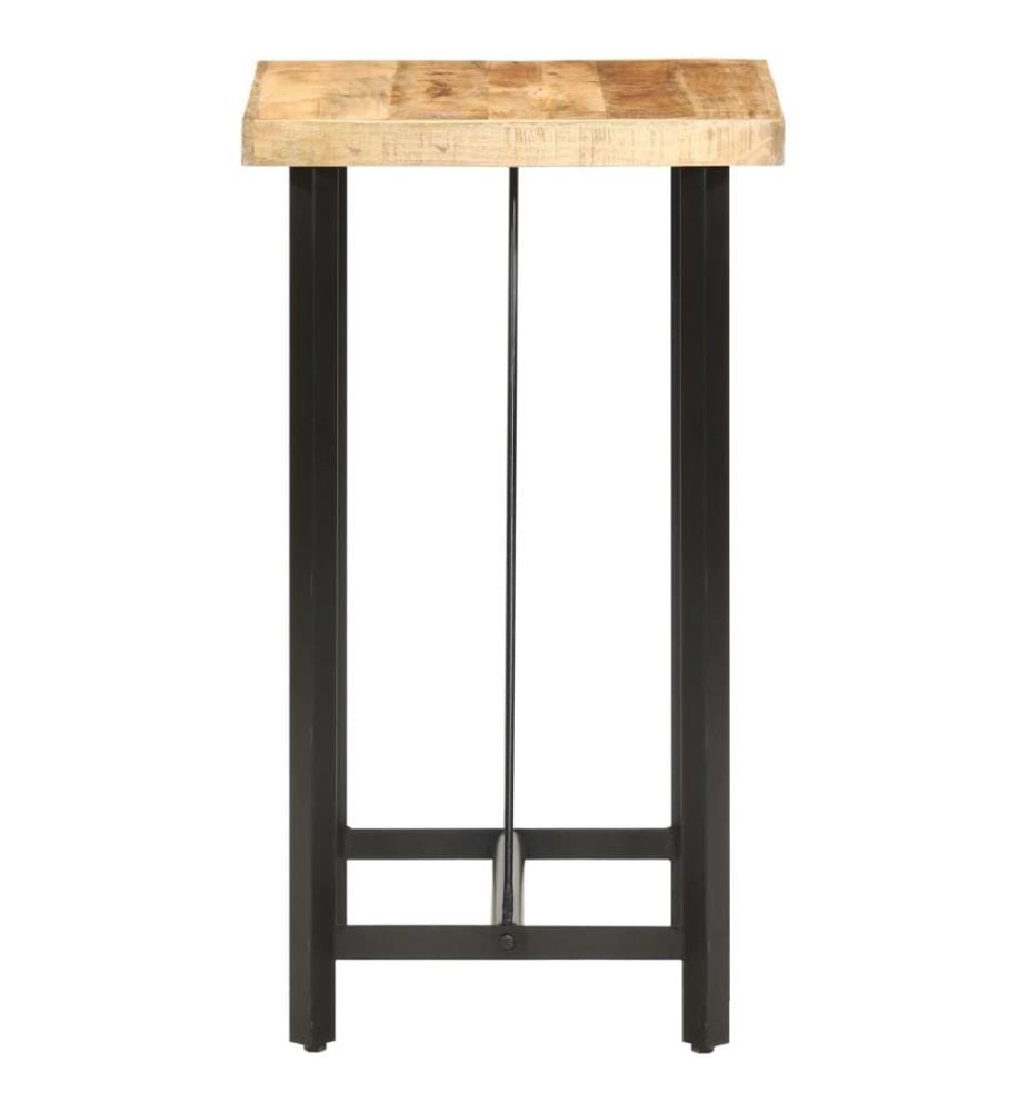 Bartisch 60x60x107 cm Raues Mangoholz