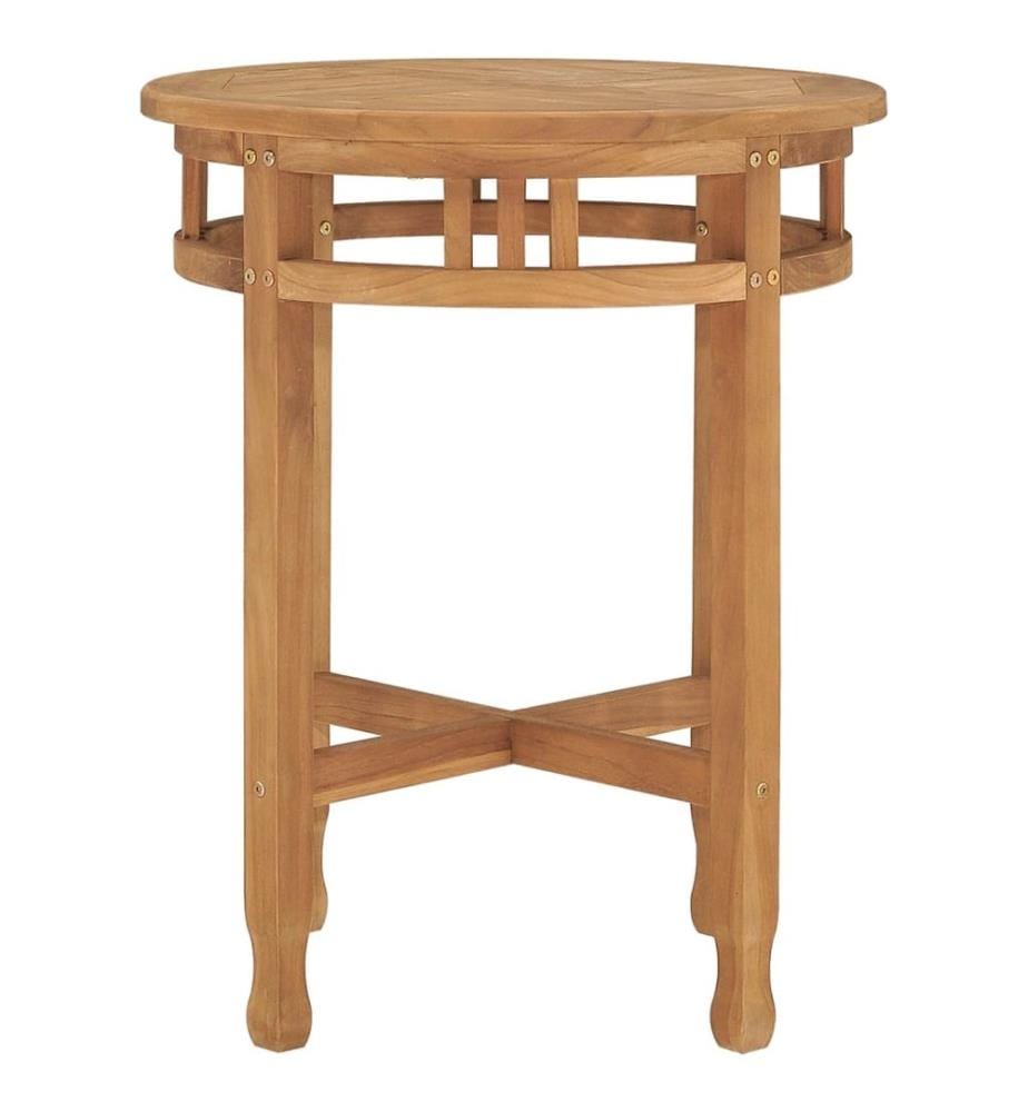 Table de bistro Ø60x75,5 cm bois de teck solide