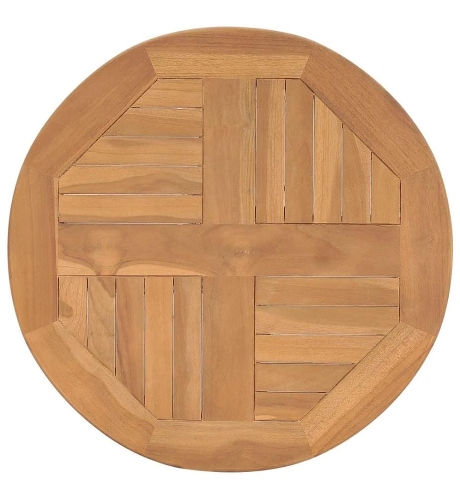 Table de bistro Ø60x75,5 cm bois de teck solide