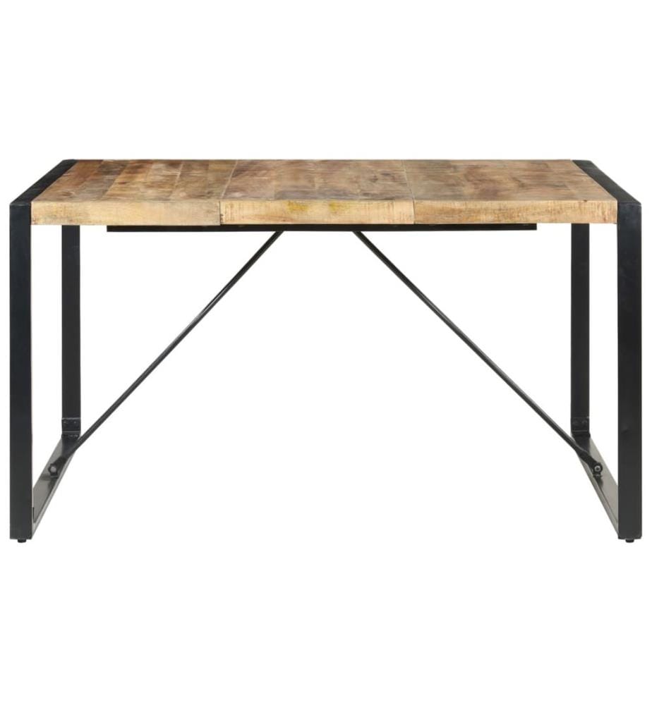 Esstisch 140x140x75 cm Raues Mangoholz