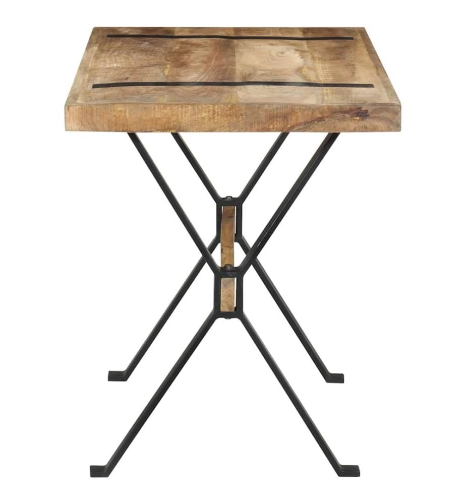 Esstisch 120x60x76 cm Raues Mangoholz