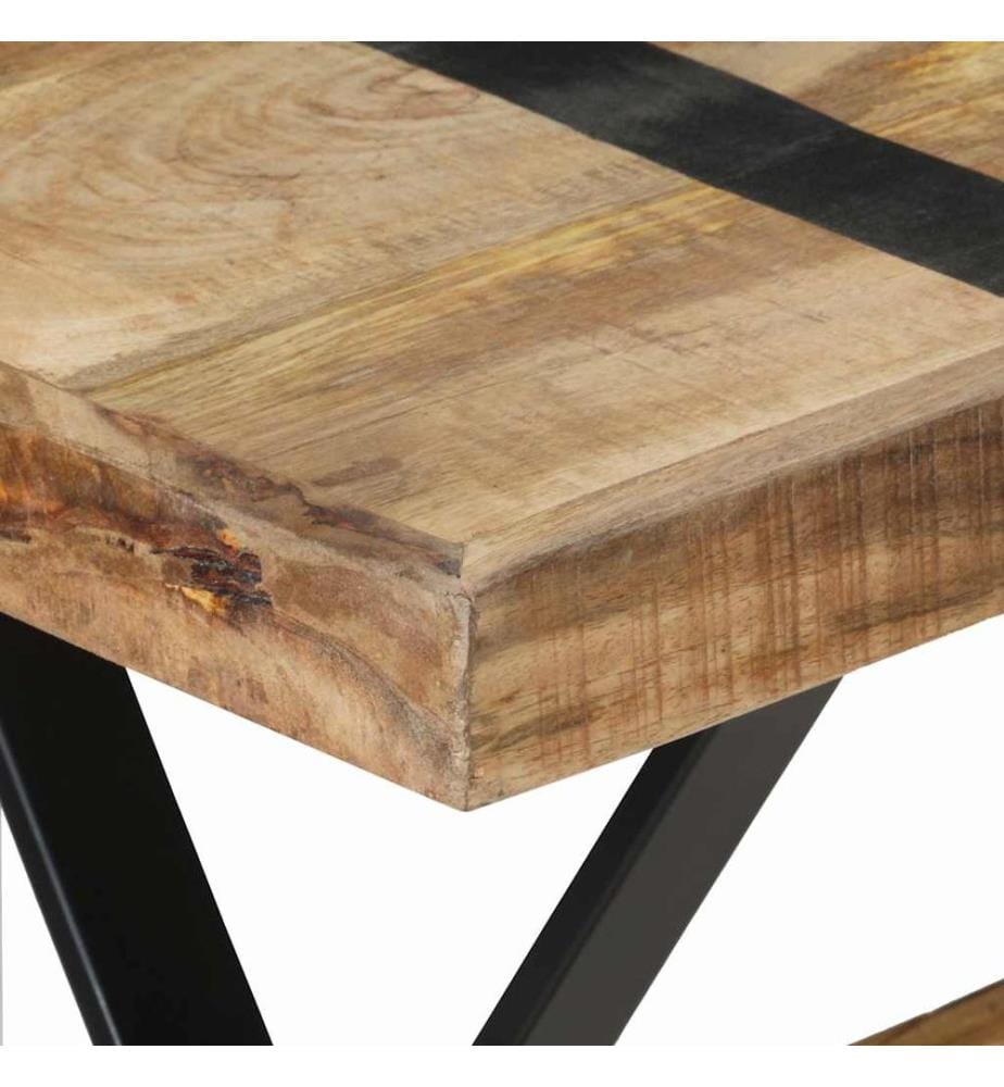 Esstisch 120x60x76 cm Raues Mangoholz