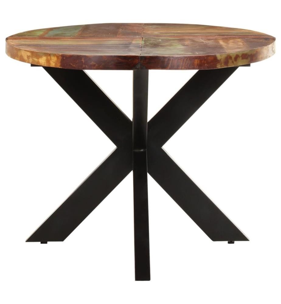 Esstisch Oval 200x100x75 cm Altholz Massiv