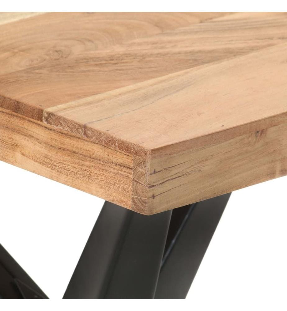 Table de salle à manger 120x60x76 cm Bois solide d'acacia