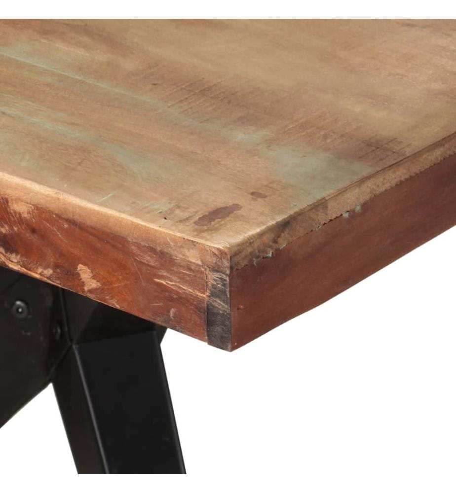 Esstisch 200x90x76 cm Altholz Massiv