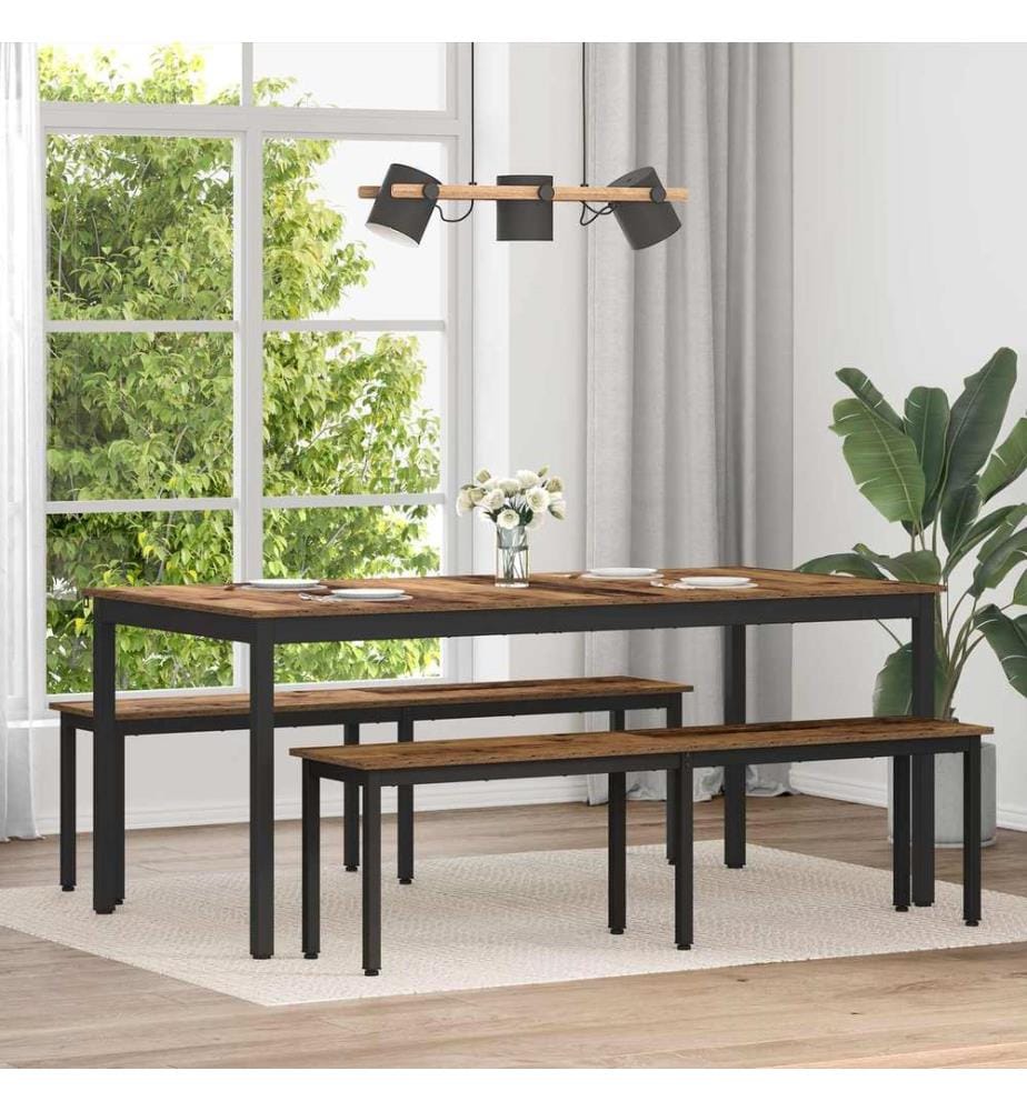 Table de salle à manger / Table de repas 2 pcs 180 x 90 x 75 cm