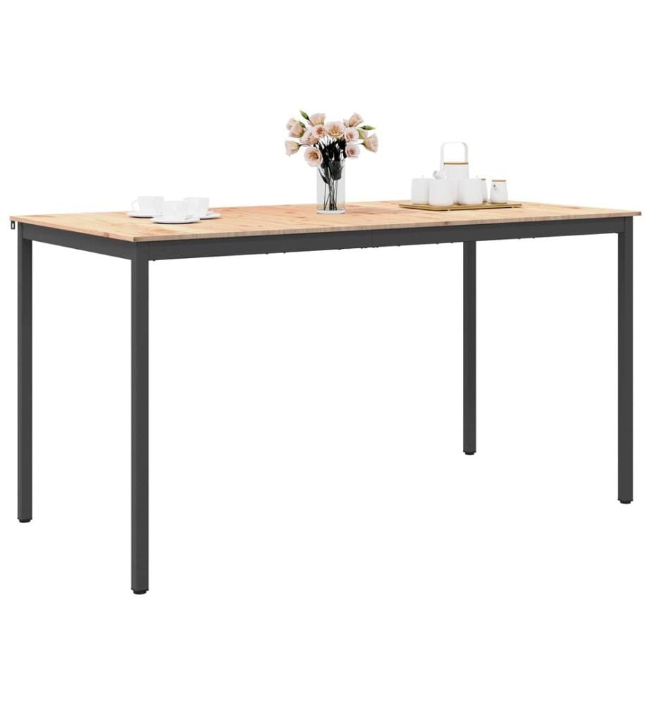 Table de bar Naturel 200 x 100 x 105 cm Bois de pin massif