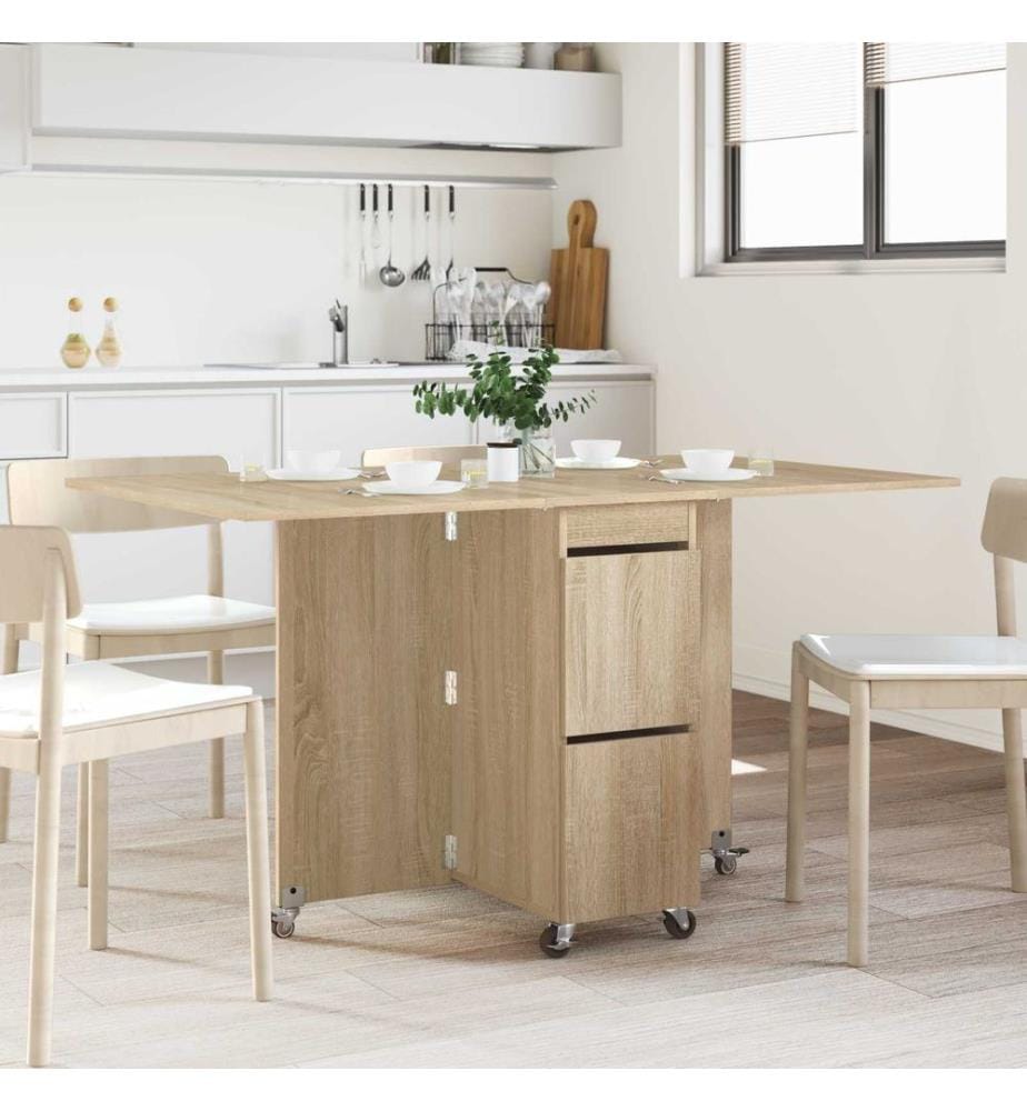 Table à dîner 2 pcs 140 x 80 x 77 cm Bois d'ingénierie