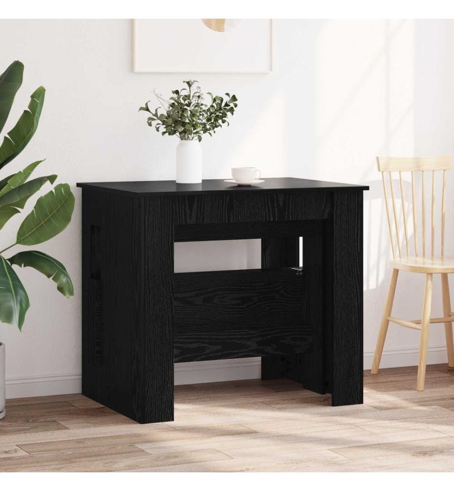 Esstisch 180 x 85 x 75 cm Holzwerkstoff Schwarze Eiche