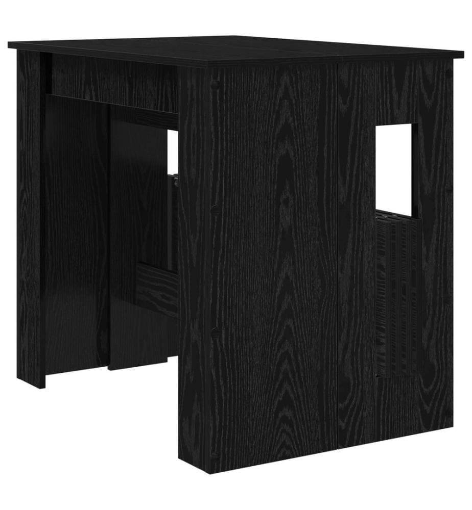 Esstisch 180 x 85 x 75 cm Holzwerkstoff Schwarze Eiche