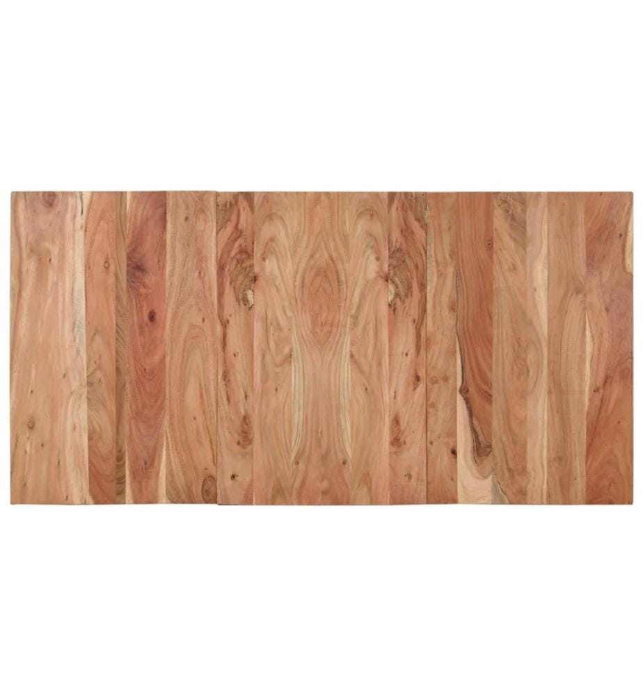 Esstisch Schwarz 140x70x76 cm Massivholz Akazie