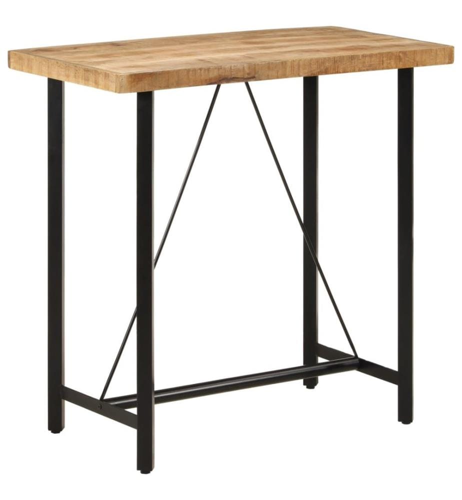 Bartisch 110x55x107 cm Massivholz Mango und Eisen