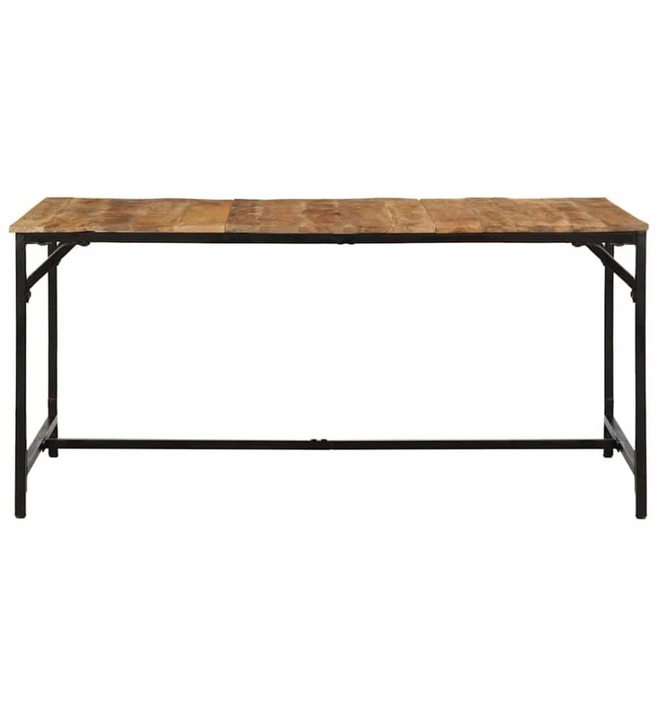 Esstisch 160x80x75 cm Raues Massivholz Mango
