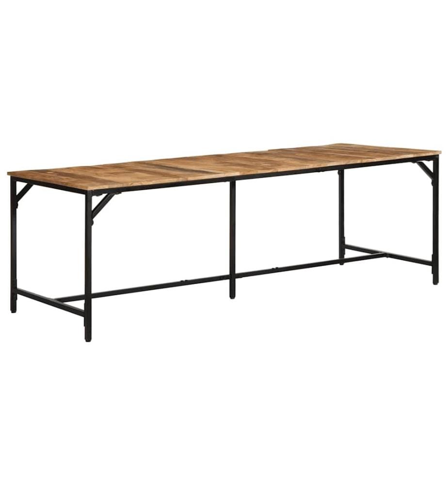 Esstisch 220x90x75 cm Raues Massivholz Mango