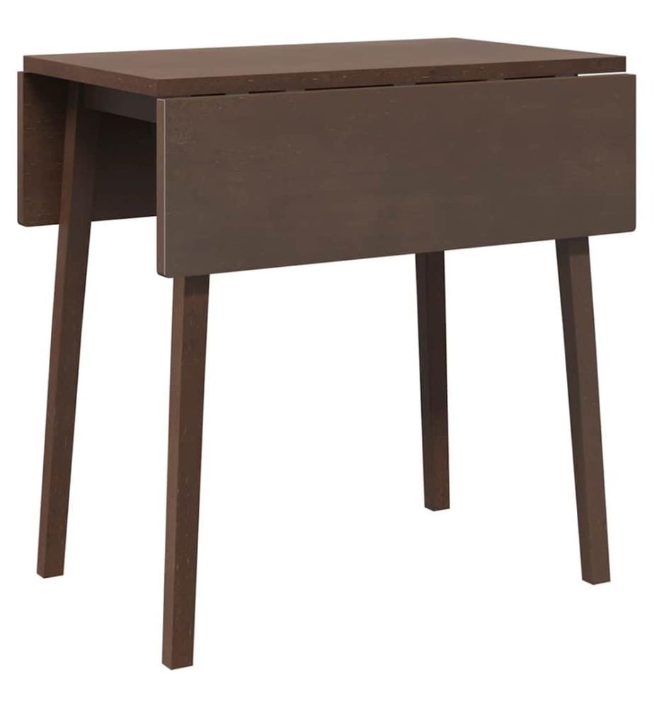Esstisch Braun Massivholz Gummibaumholz