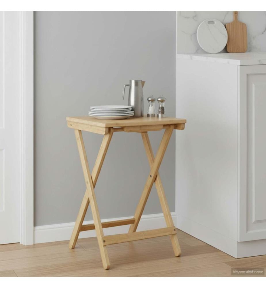 Table de cuisine Naturel 40 x 30 x 53,5 cm Bambou