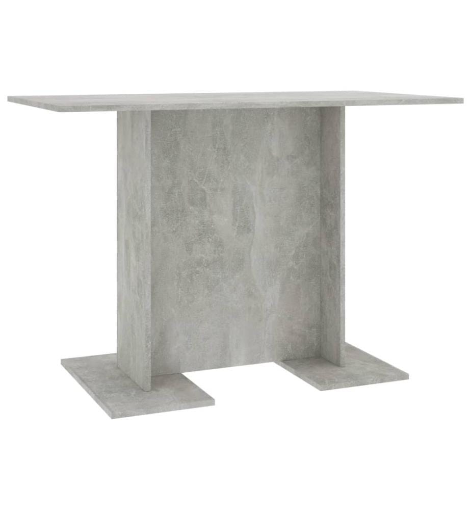Table de salle à manger Gris béton 110 x 60 x 75 cm Aggloméré