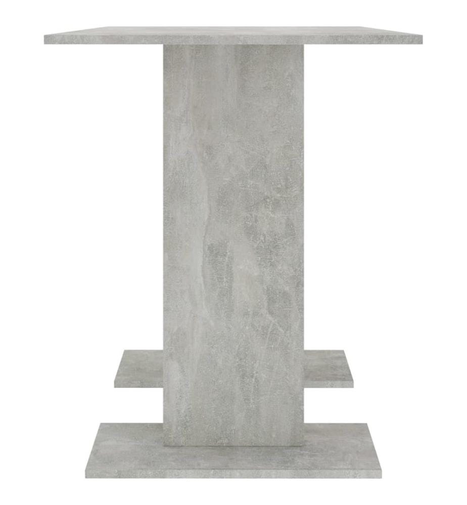 Table de salle à manger Gris béton 110 x 60 x 75 cm Aggloméré