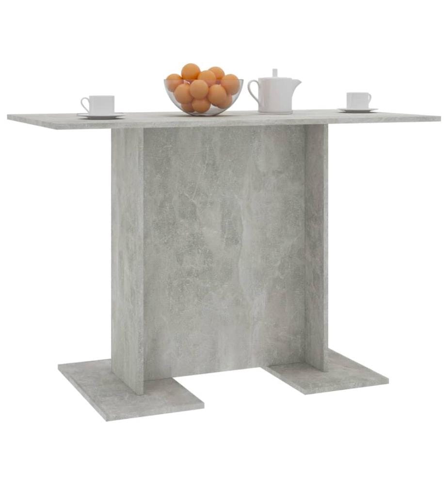 Table de salle à manger Gris béton 110 x 60 x 75 cm Aggloméré