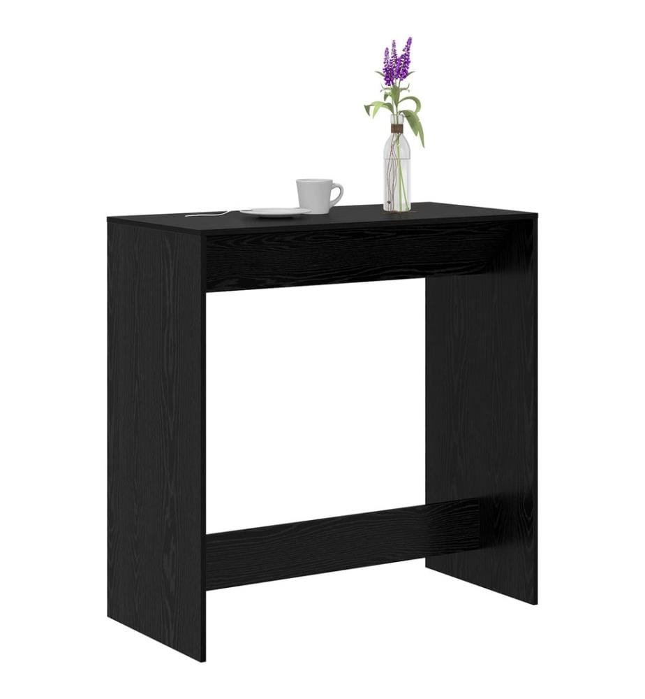 Bartisch Schwarz Eichen-Optik 102 x 50 x 103,5 cm Holzwerkstoff