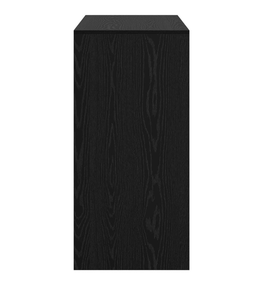 Bartisch Schwarz Eichen-Optik 102 x 50 x 103,5 cm Holzwerkstoff