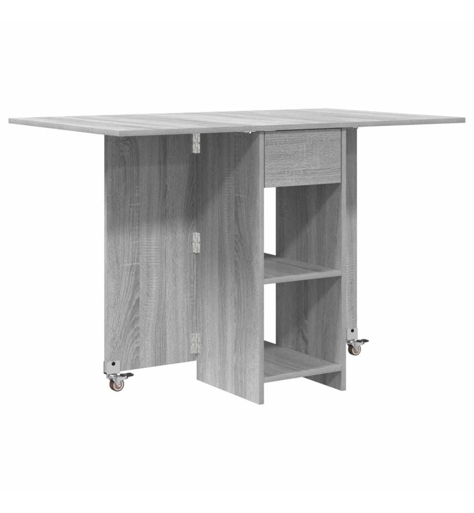 Table à dîner 115 x 70 x 75 cm Bois d'ingénierie Sonoma gris