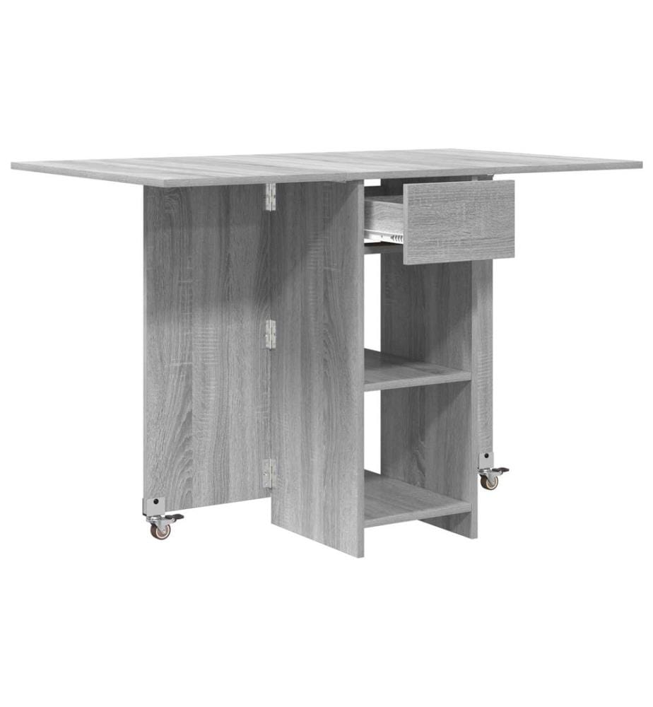 Table à dîner 115 x 70 x 75 cm Bois d'ingénierie Sonoma gris