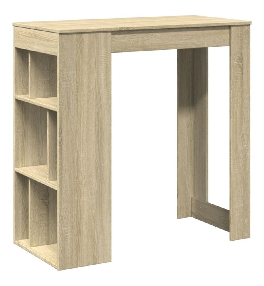 Bartisch mit Regal Sonoma-Eiche 102x50x103,5 cm Holzwerkstoff