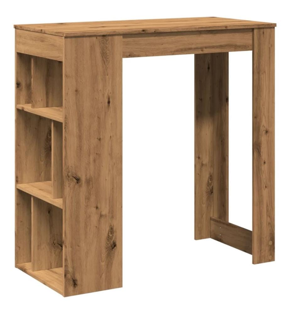 Bartisch mit Regal Artisan-Eiche 102x50x103,5 cm Holzwerkstoff