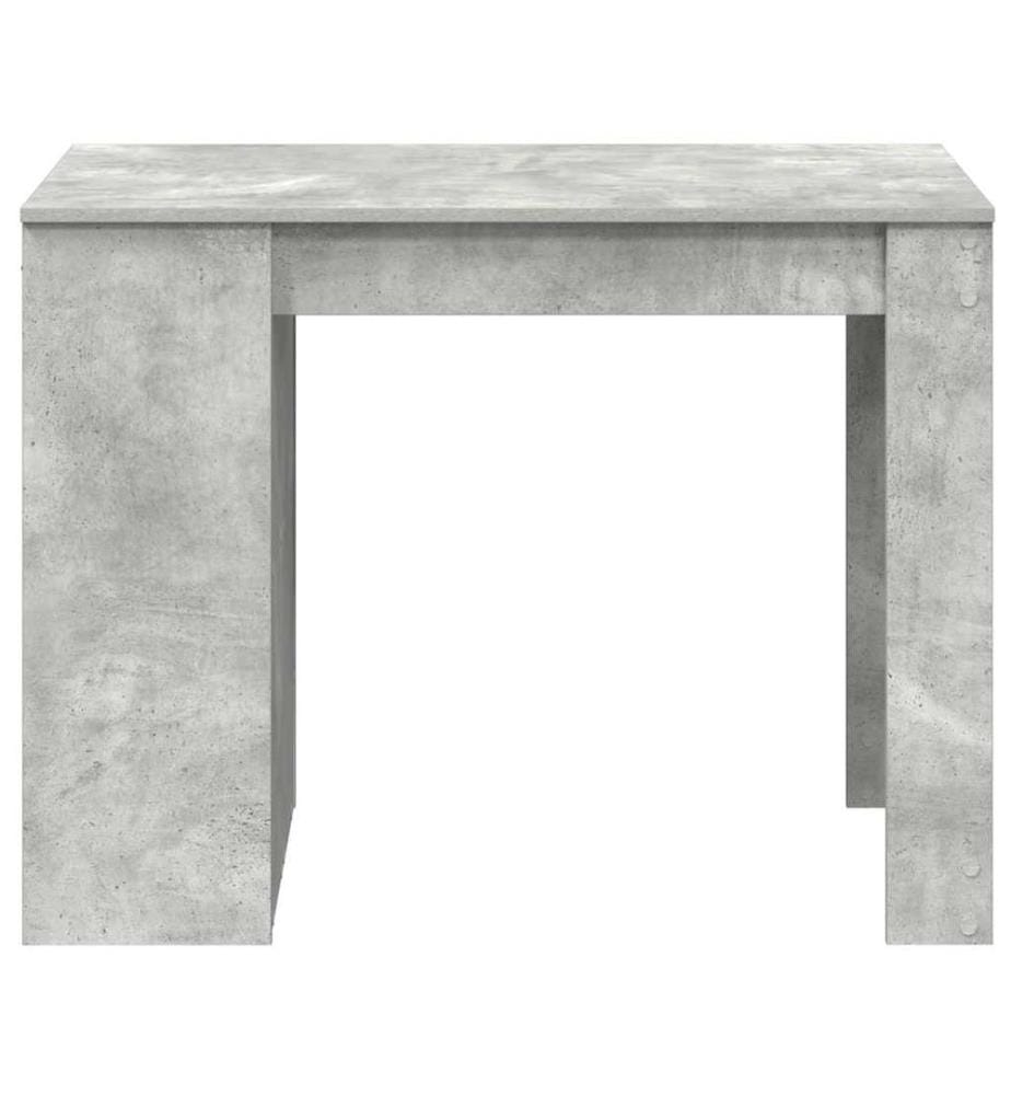 Schreibtisch mit Schubladen und Ablage Betongrau 102x62x77,5 cm