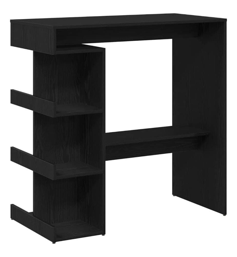 Bartisch Schwarz Eichen-Optik 100 x 48 x 101,5 cm Holzwerkstoff
