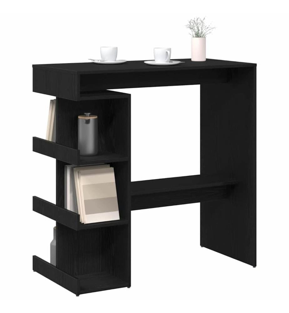 Bartisch Schwarz Eichen-Optik 100 x 48 x 101,5 cm Holzwerkstoff