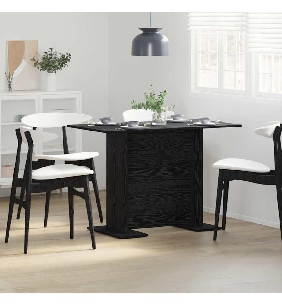 Table de salle à manger Chêne noir 110 x 60 x 75 cm