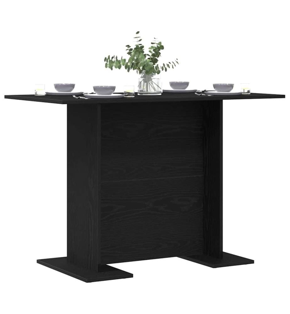Table de salle à manger Chêne noir 110 x 60 x 75 cm