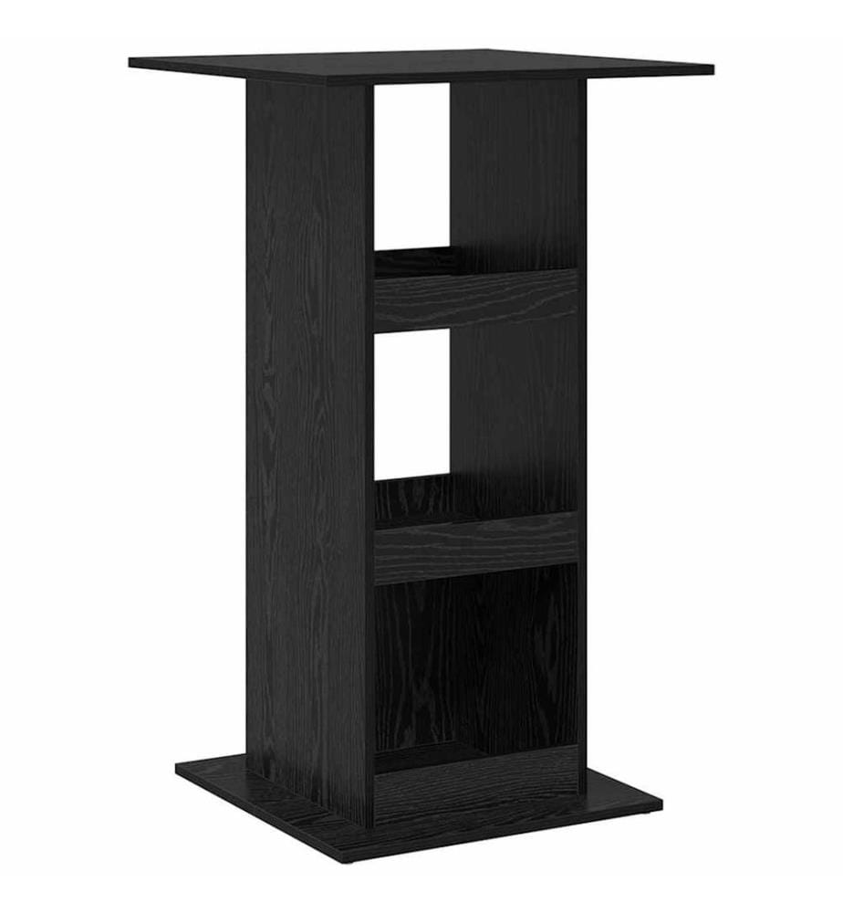 Bartisch Schwarz Eichen-Optik 60 x 60 x 100 cm Holzwerkstoff