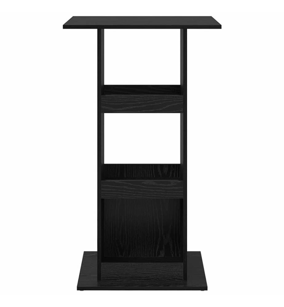 Bartisch Schwarz Eichen-Optik 60 x 60 x 100 cm Holzwerkstoff