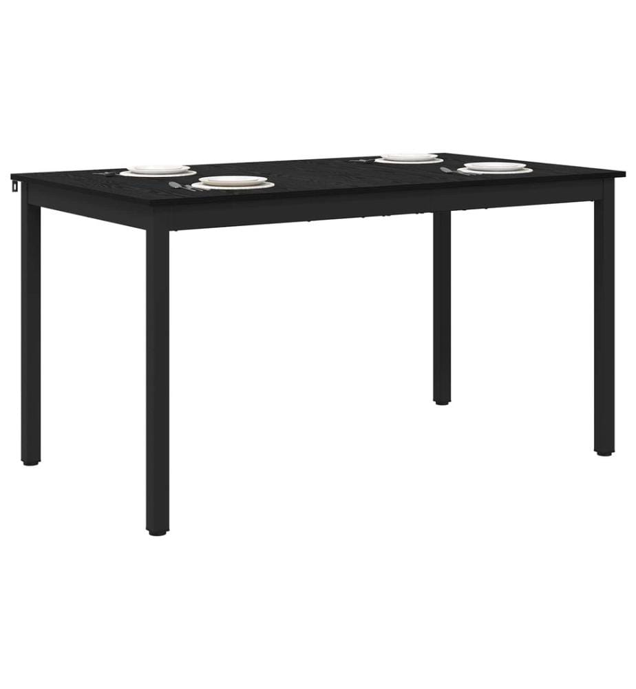 Table de salle à manger / Table de repas 140 x 80 x 75 cm MÉTAL