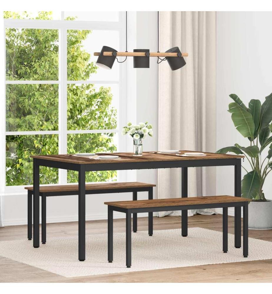 Table de salle à manger / Table de repas 150 x 78 x 75 cm MÉTAL